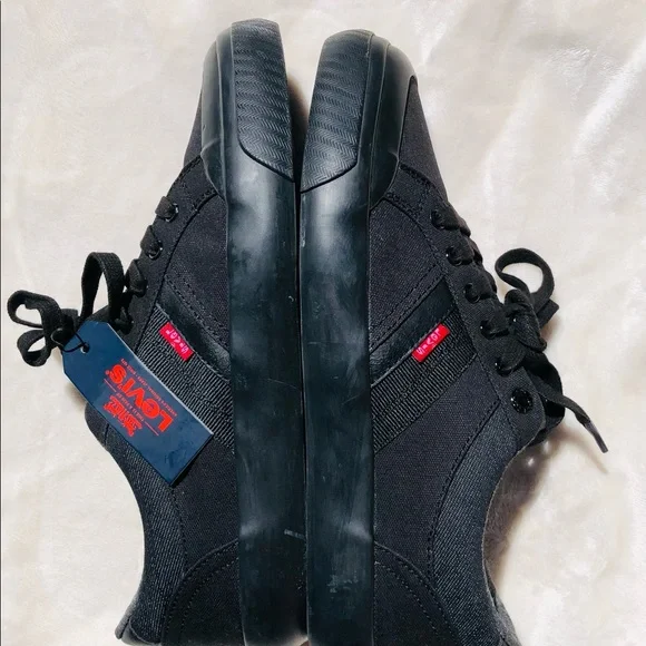 Levis Strauss & Co. Men's Sneakers Casual Low-Top Shoes Black Size 9 Comfort! - Picture 5 of 6